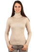 Sweter damski turtleneck z aplikacją z dżetów