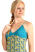 Damska krótka sukienka plażowa z wąskimi ramiączkami