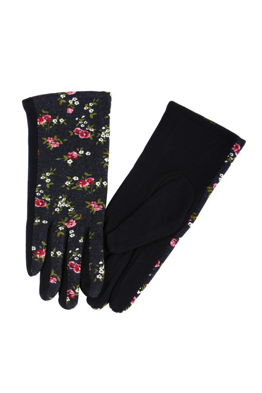 Rękawiczki damskie z kwiatami