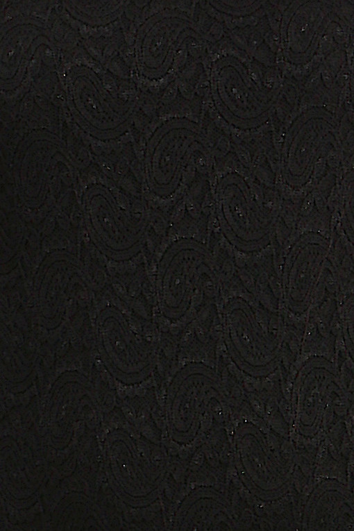 Bawełniana czarna sukienka z koronką