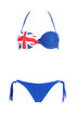 Damskie bikini w kolorze niebieskim