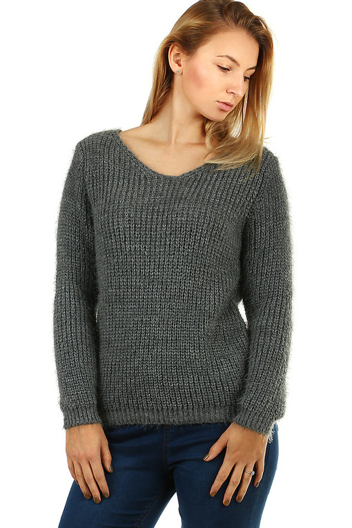 Krótki sweter damski