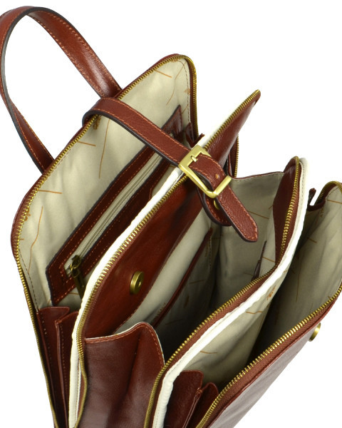 Designerski plecak w stylu vintage z prawdziwej skóry premium