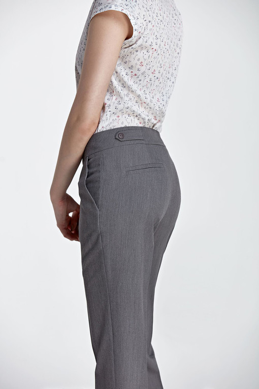 Damskie spodnie biznesowe w jednolitym kolorze