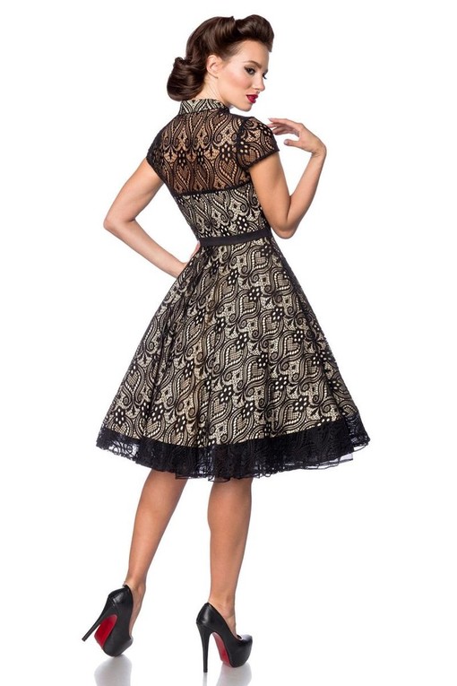 Luksusowa sukienka z koronki w stylu vintage