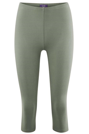 Damskie krótkie legginsy z bawełny organicznej od niemieckiej marki LIVING CRAFTS monochromatyczny, nieprzezroczysty design
