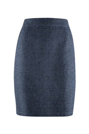 Damska spódnica z konopi i bawełny organicznej z kolekcji mody zrównoważonej niemieckiej marki HempAge wygląda kobieco