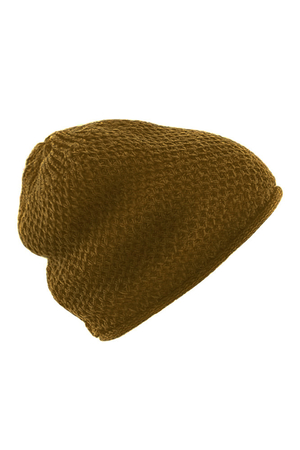 Dzianinowa czapka z bawełny i konopi, rozmiar uniwersalny. Rozmiar: 19-26 cm Importowane : Niemcy Materiał: 62% bawełna,