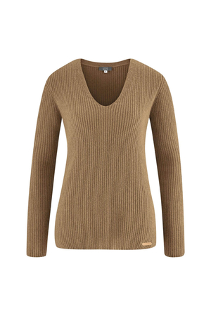 Ciepły sweter damski od niemieckiego producenta Living Crafts zachwyci nie tylko miłośników naturalnych materiałów i