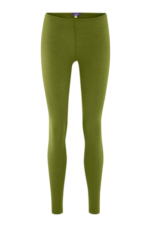 Funkcjonalne legginsy damskie z wełny organicznej i bawełny organicznej z kolekcji zrównoważonej mody niemieckiego