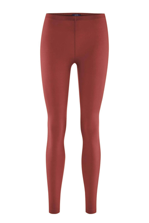 Długie legginsy damskie z bawełny organicznej niemieckiej marki LIVING CRAFTS klasyczny, wygodny krój jednolity kolor guma