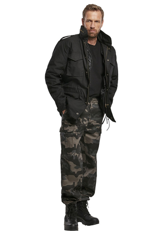 Spodnie męskie kieszeniowe w najbardziej popularnym kroju wzorowanym na spodniach US Army. Popularny wzór kamuflażu