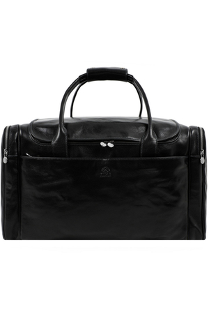 Włoska skórzana torba podróżna z luksusowej serii Premium. Brązowa torebka skórzana o klasycznym kształcie, wykonana z