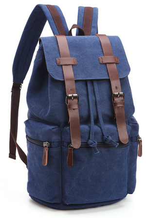 Średniej wielkości plecak z wodoodpornego płótna, dzięki któremu wyrazisz swój styl. plecak z podszewką dwie
