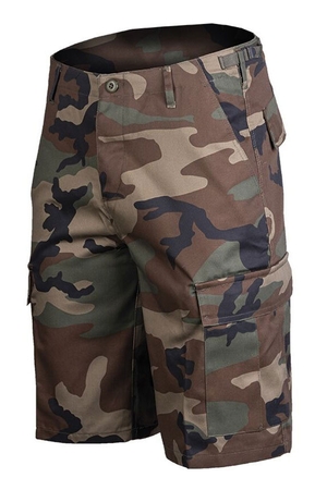 Męskie szorty z wojskowym wzorem praktyczny, ciemniejszy design zapięcie na guziki paski do regulacji w pasie dwie przednie