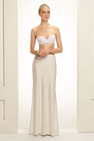 Długa halka pod sukienkę: brak zapięcia elastyczna talia spódnica znacznie rozszerza się od kolan pod suknię ślubną,
