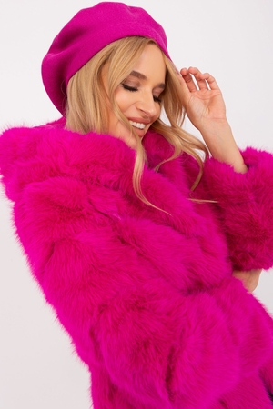 Elegancki beret damski nie tylko na zimę monochromatyczny dwuwarstwowa dzianina minimalistyczny styl odpowiedni do